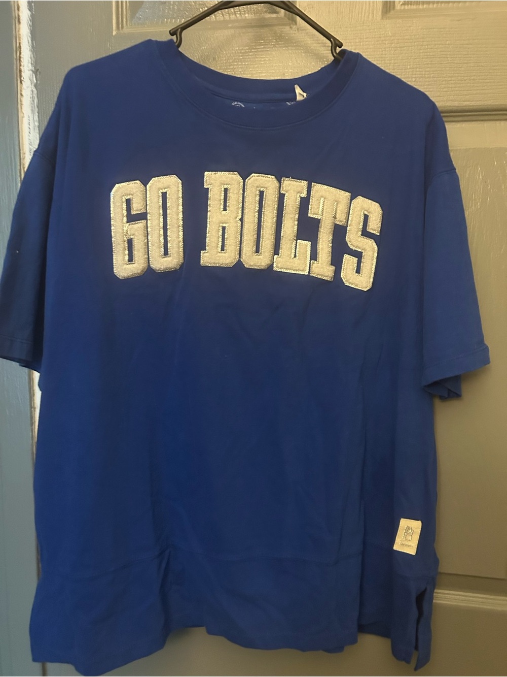 Pressbox Royal Blue 'GO BOLTS' Short Sleeve Tee